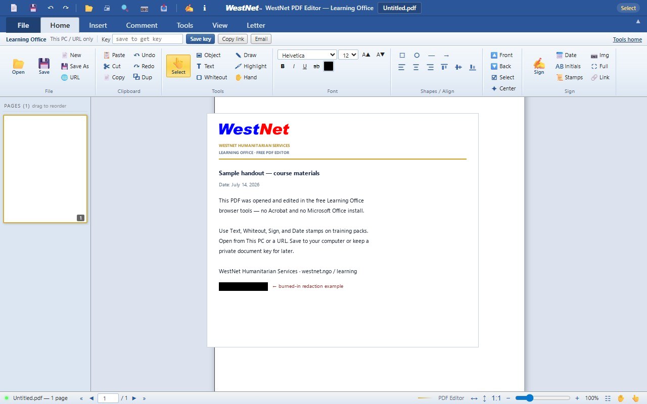 PDF evaluation demo